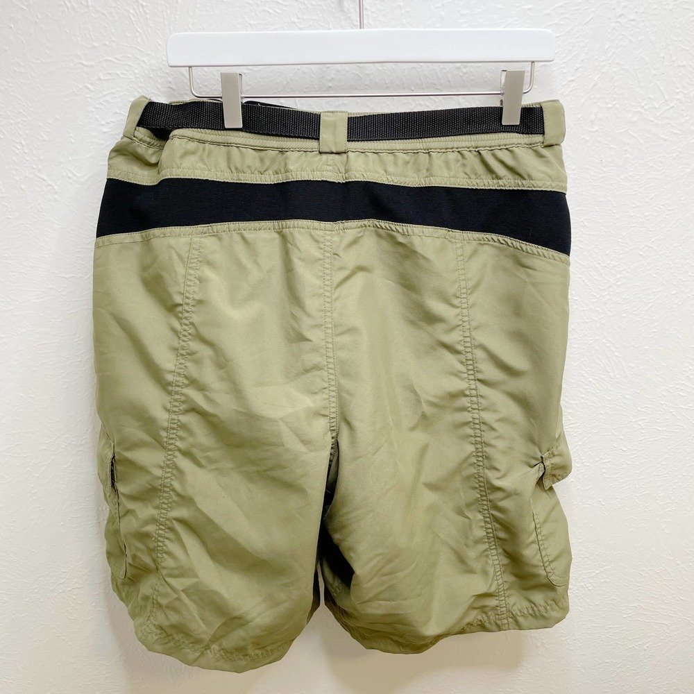 Cannondale Mens XL Army Olive Green Cycling Hybrid Cargo 11" Shorts Padded Seat - Picture 5 of 10